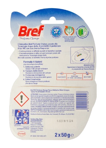 Туалетные блоки для унитаза Perfume Change 2х50 г Bref (229961665)