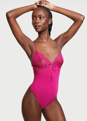 Комбидресс Victoria's Secret однотонный розовый домашний модал