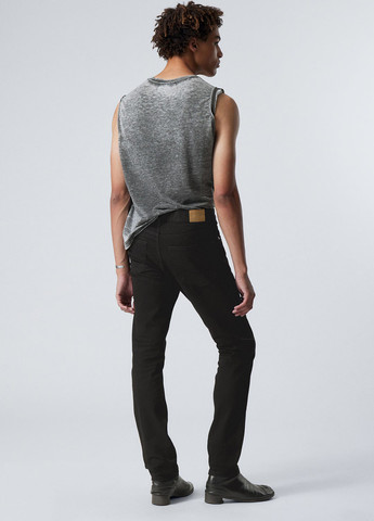 Черные демисезонные слим джинсы Weekday