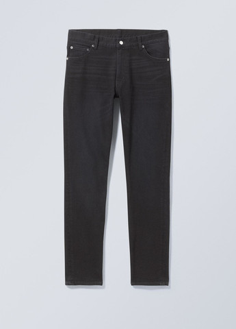 Черные демисезонные слим джинсы Weekday