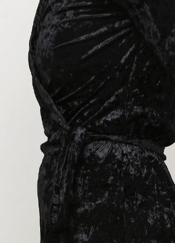 Черное кэжуал платье на запах & Other Stories однотонное
