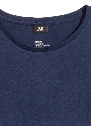 Темно-синя футболка H&M