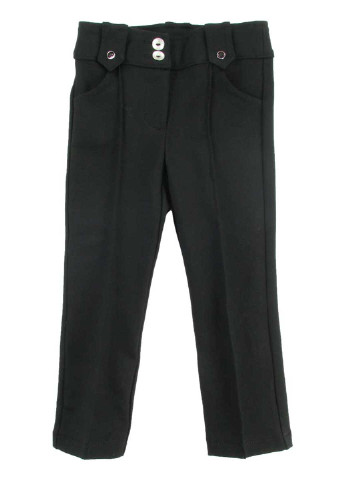 Черные кэжуал демисезонные со средней талией брюки Wojcik
