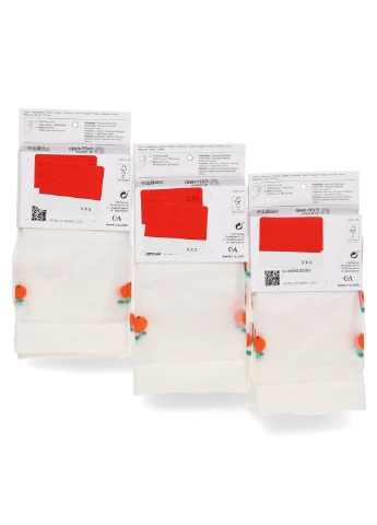 Молочные носки 20 den (6 пар) C&A рисунки (302957527)