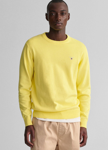 Жовтий демісезонний светр джемпер Gant