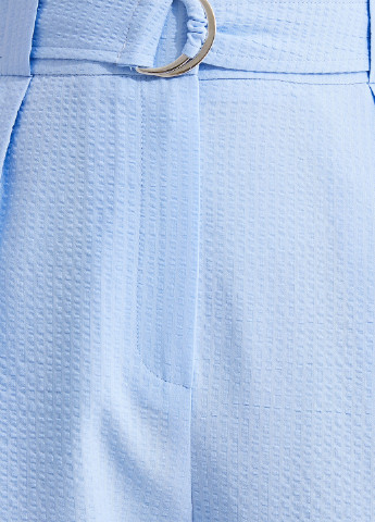 Светло-голубые кэжуал демисезонные прямые брюки KOTON