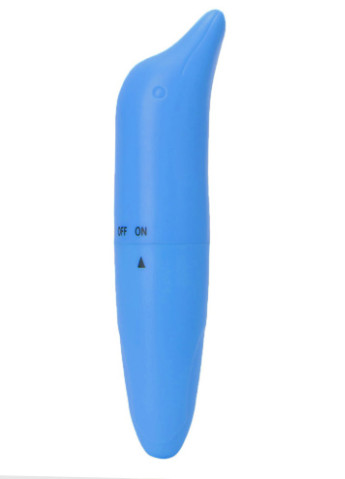 Мини-вибратор (Дельфин) Langsha синий пластик