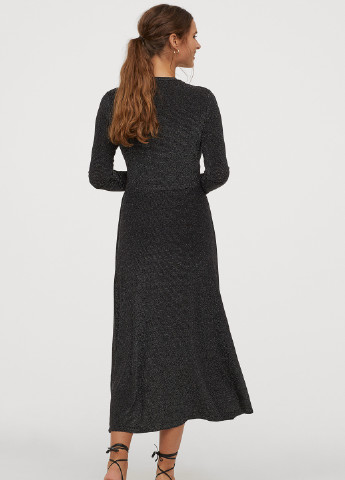 Чорна кежуал сукня для годуючих H&M однотонна