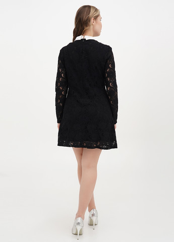 Черное кэжуал платье а-силуэт H&M однотонное