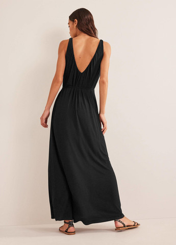 Черное кэжуал платье платье-майка Boden однотонное