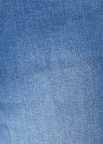 Шорты KOTON однотонные тёмно-голубые джинсовые хлопок