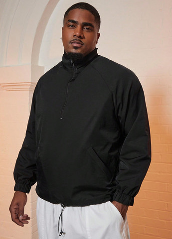 Чорна демісезонна вітровка SHEIN