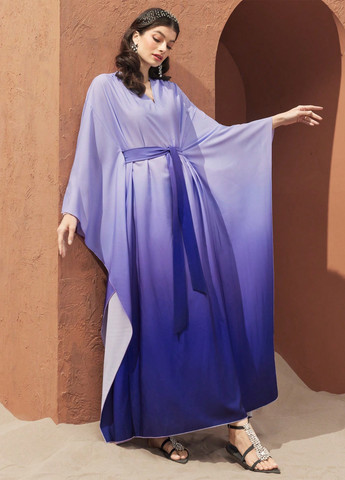 Комбінована кежуал сукня оверсайз SHEIN з градієнтом