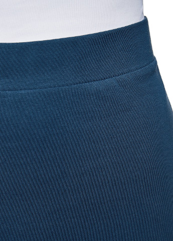 Синяя кэжуал однотонная юбка Oodji карандаш