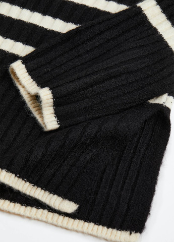 Чорно-білий зимовий светр H&M