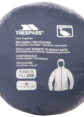 Синя демісезонна куртка Trespass AMMA