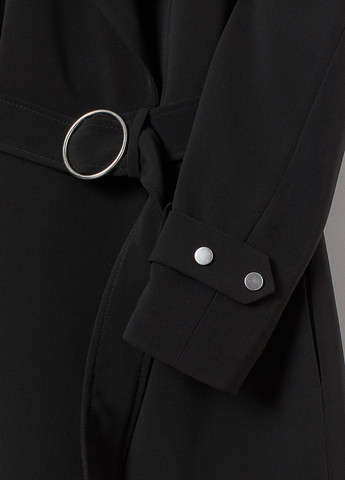 Черное демисезонное Пальто однобортное H&M