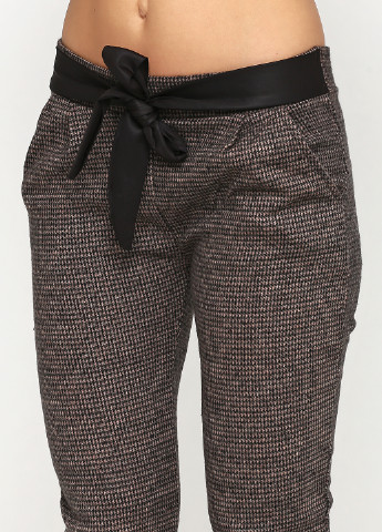 Бежевые кэжуал демисезонные прямые брюки Made in Italy