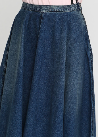Темно-синяя джинсовая однотонная юбка Rachel Comey