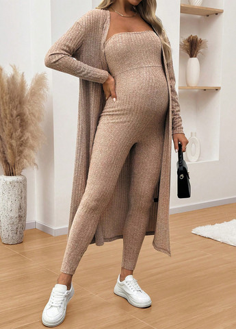 Костюм для вагітних (кардиган, комбінезон) SHEIN (342719647)