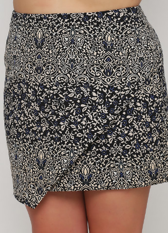 Черная кэжуал цветочной расцветки юбка H&M карандаш