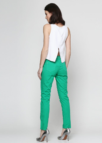 Зеленые кэжуал демисезонные брюки Sassofono