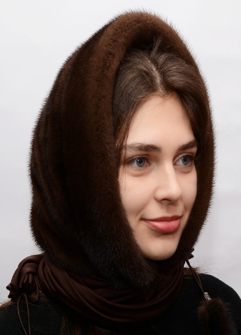 Жіночий норкову капор на голову Меховой Стиль ракушка (220746561)