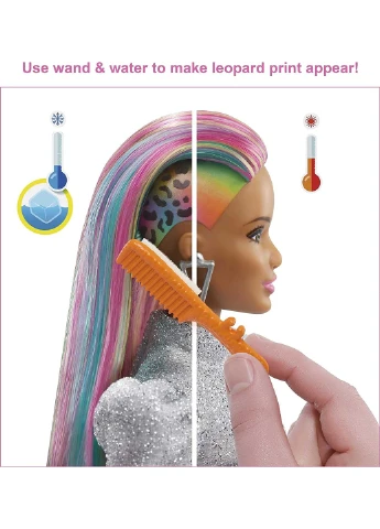 Лялька Barbie Leopard Rainbow Веселковий леопард Брюнетка (HCV99) Mattel (255254667)