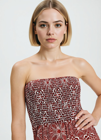 Темно-рожева кежуал сукня а-силует Reserved з абстрактним візерунком