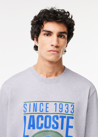 Сіра футболка Lacoste