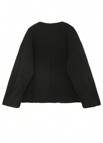 Черная демисезонная куртка SHEIN