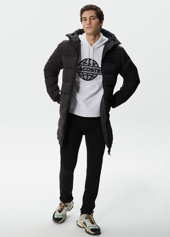 Черная зимняя куртка Lacoste