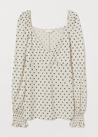 Светло-бежевая демисезонная блуза для кормящих мам H&M