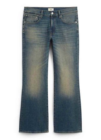 Синие демисезонные клеш джинсы C&A