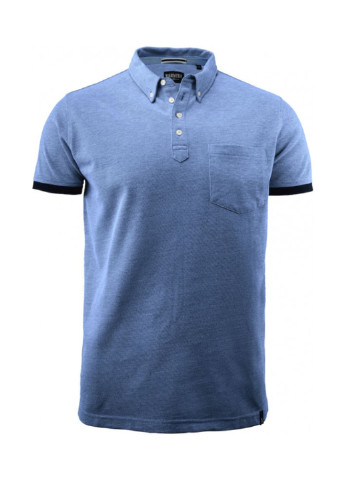 Голубой футболка-поло для мужчин James Harvest меланжевая