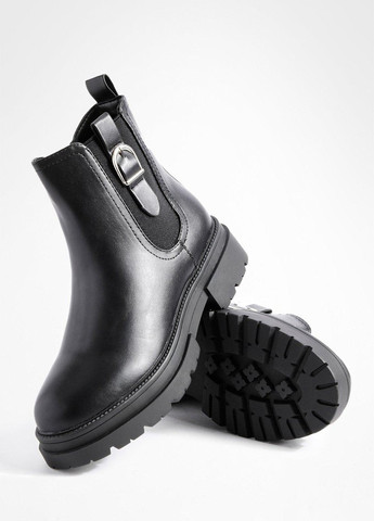 Осенние ботинки челси Boohoo с пряжкой из искусственной кожи