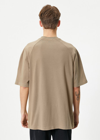 Світло-коричнева футболка KOTON