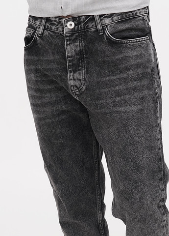 Темно-серые демисезонные зауженные джинсы 2Y