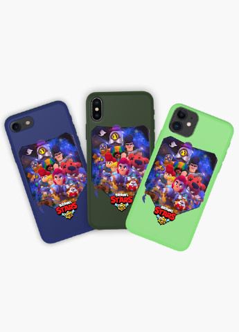 Чехол силиконовый Apple Iphone X Бравл Старс (Brawl Stars) (6129-1003) MobiPrint (219283742)