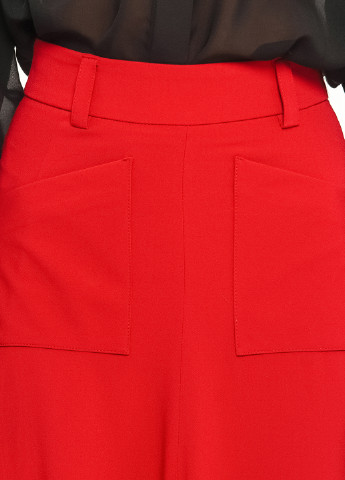 Красная кэжуал однотонная юбка BGL клешированная