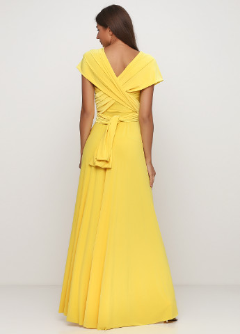 Жовтий вечірня плаття, сукня в стилі армпір Bliss by Liz