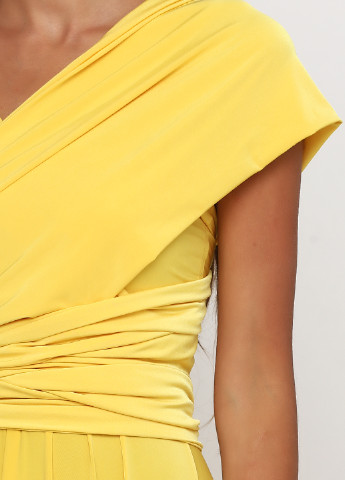 Жовтий вечірня плаття, сукня в стилі армпір Bliss by Liz