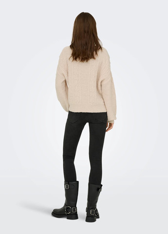 Светло-бежевый демисезонный свитер пуловер Only