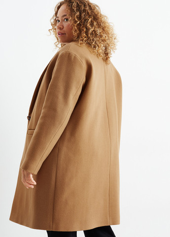 Светло-коричневое демисезонное Пальто однобортное C&A