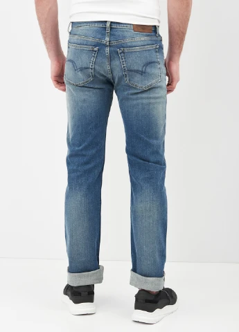Голубые демисезонные прямые джинсы Lee Cooper