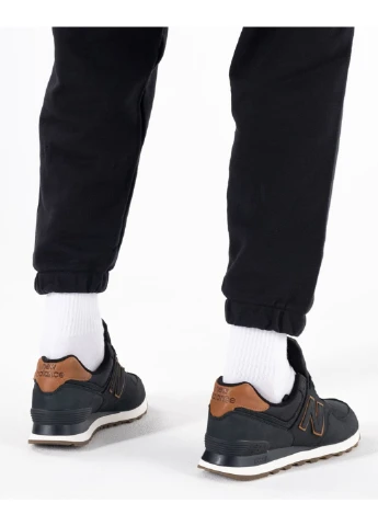 Черные демисезонные кроссовки 574 luxe New Balance