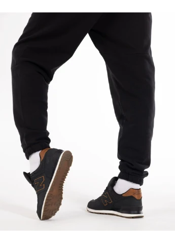 Черные демисезонные кроссовки 574 luxe New Balance