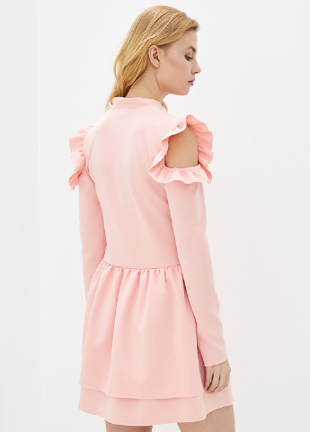 Розовое кэжуал платье а-силуэт Podium