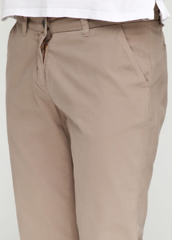 Серо-бежевые кэжуал летние прямые брюки Replay