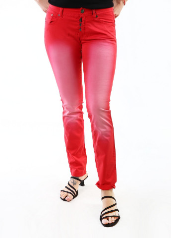 Красные кэжуал демисезонные брюки S.Oliver
